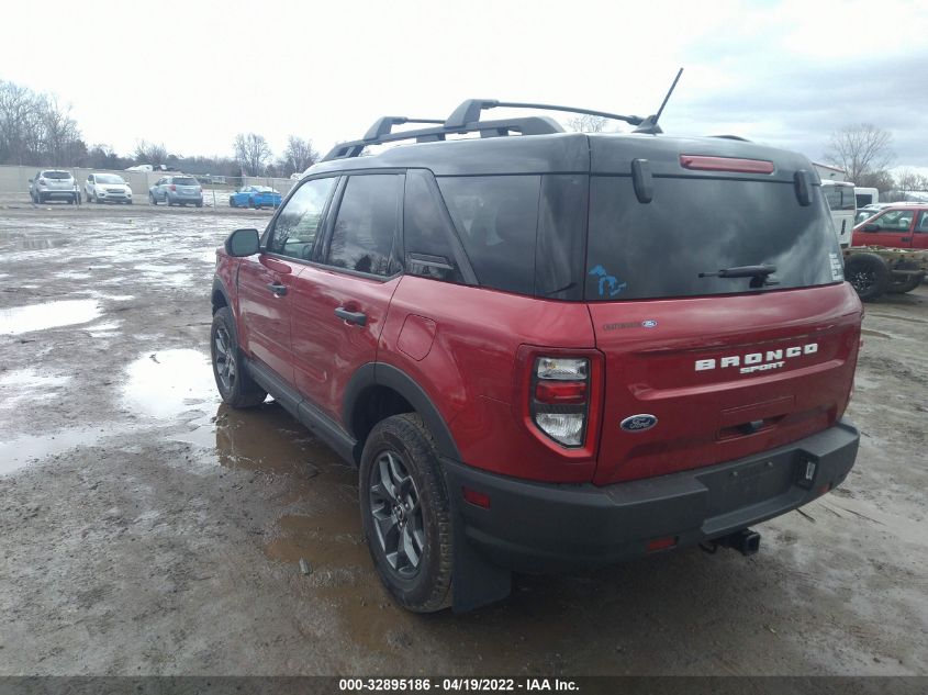 2021 FORD BRONCO SPORT BADLANDS 3FMCR9D96MRA06807