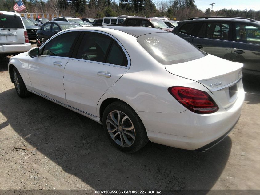 2016 MERCEDES-BENZ C-CLASS C 300 55SWF4KB5GU104377