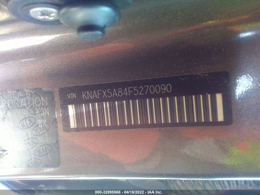 2015 KIA FORTE 5-DOOR EX KNAFX5A84F5270090