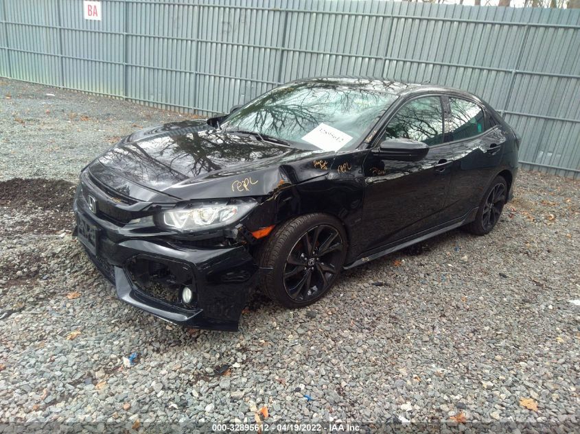 2018 HONDA CIVIC HATCHBACK SPORT SHHFK7H4XJU405787