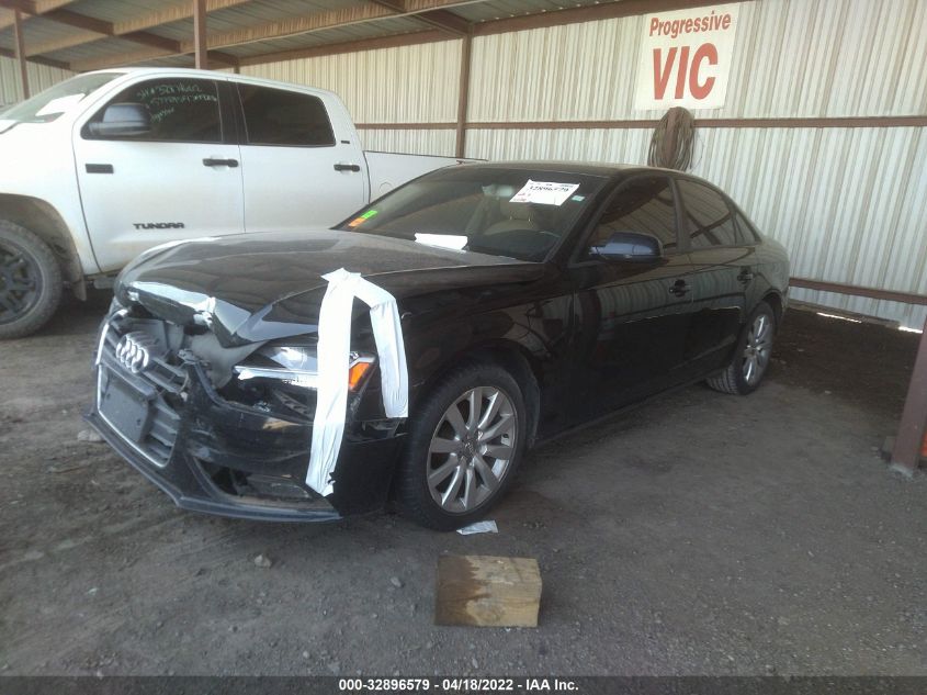 2014 AUDI A4 PREMIUM WAUAFAFL8EN024001