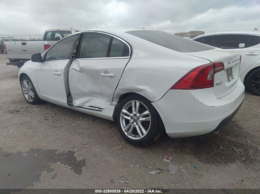 2013 VOLVO S60 T5 YV1612FS5D2188787