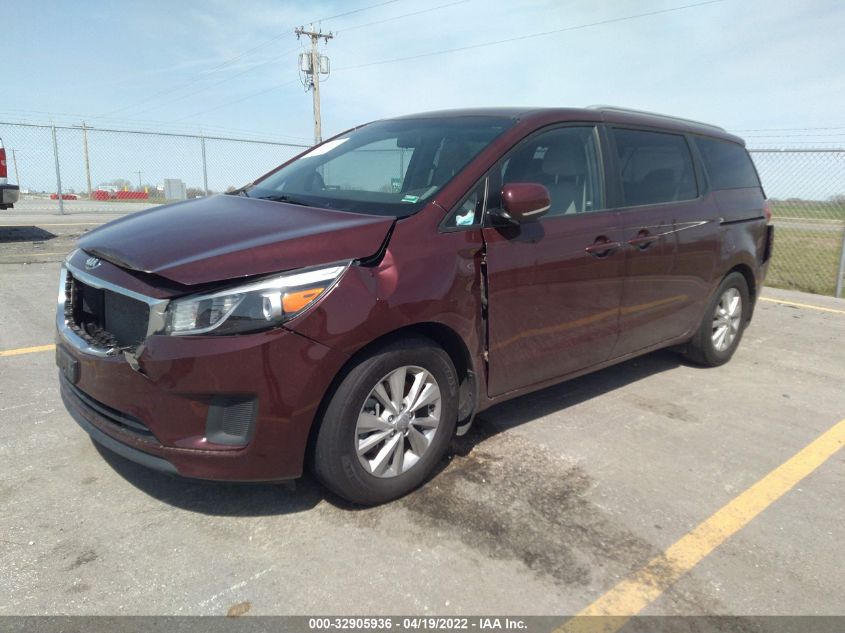 2016 KIA SEDONA LX KNDMB5C15G6192844