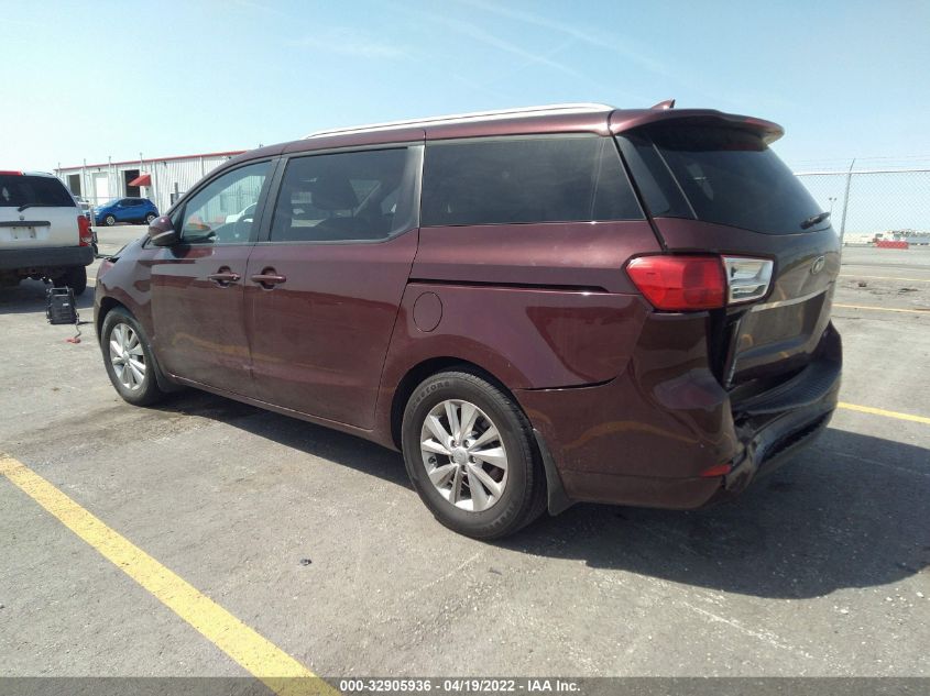 2016 KIA SEDONA LX KNDMB5C15G6192844