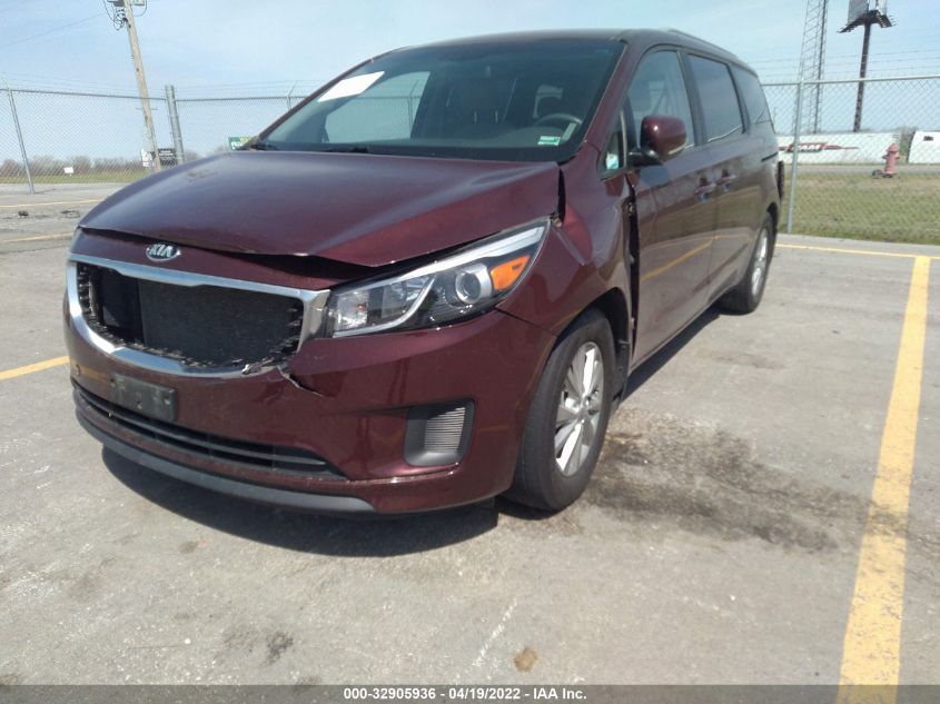 2016 KIA SEDONA LX KNDMB5C15G6192844