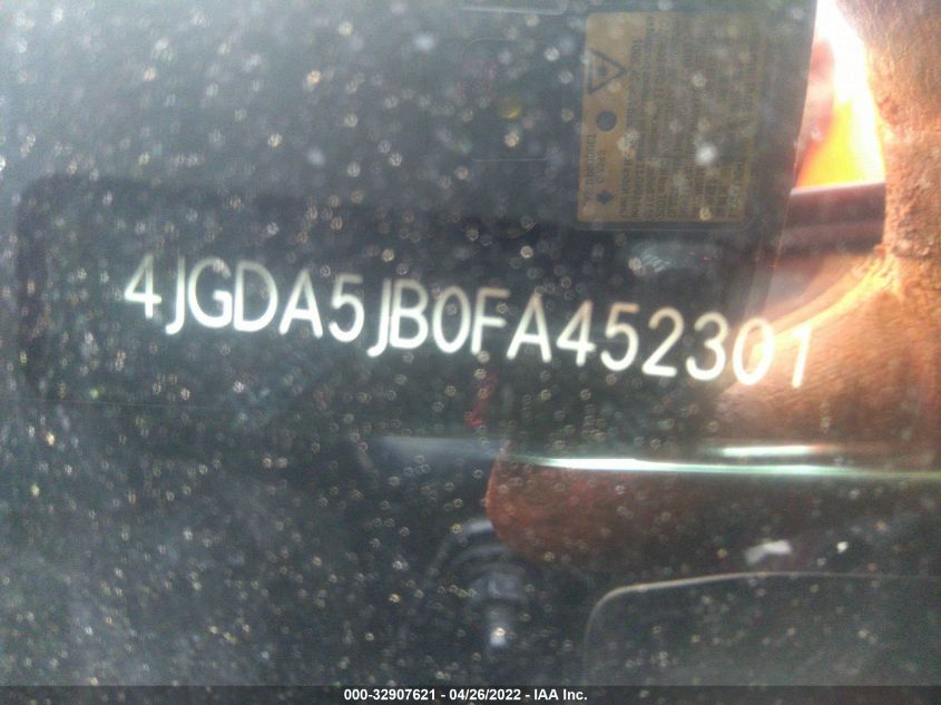 2015 MERCEDES-BENZ M-CLASS ML 350 4JGDA5JB0FA452301