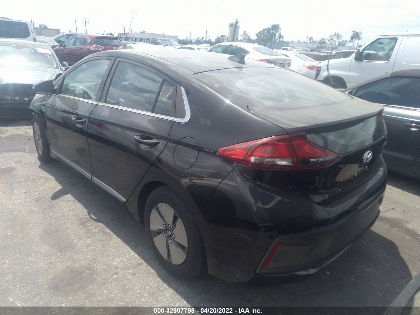 2020 HYUNDAI IONIQ HYBRID SE KMHC75LC0LU195103