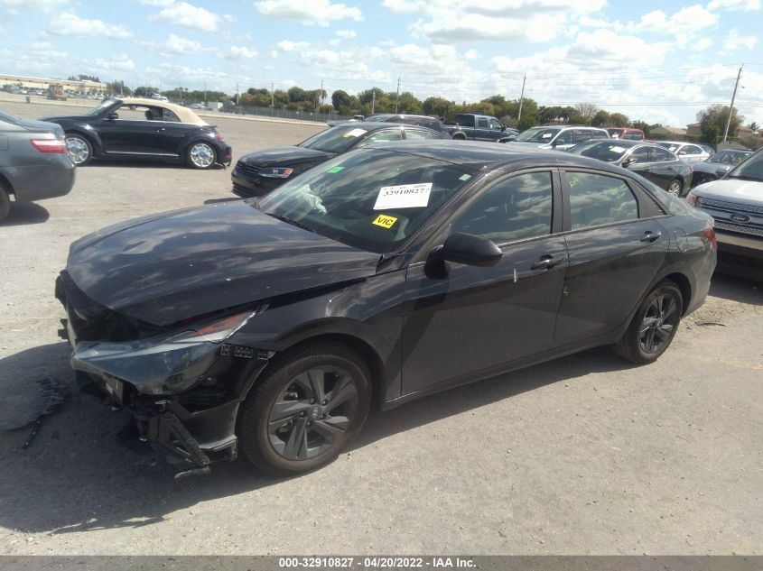 2021 HYUNDAI ELANTRA HYBRID BLUE KMHLM4AJ6MU005875