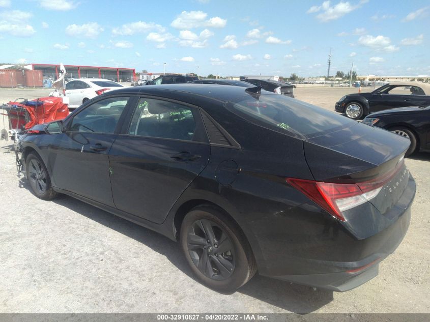 2021 HYUNDAI ELANTRA HYBRID BLUE KMHLM4AJ6MU005875