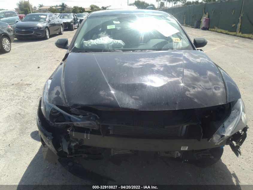 2021 HYUNDAI ELANTRA HYBRID BLUE KMHLM4AJ6MU005875