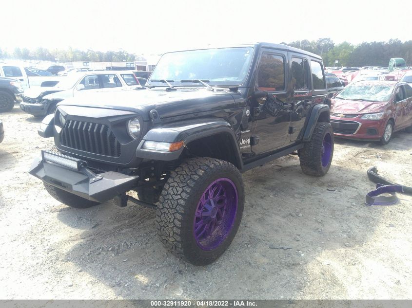 2019 JEEP WRANGLER UNLIMITED SAHARA 1C4HJXEN4KW600338