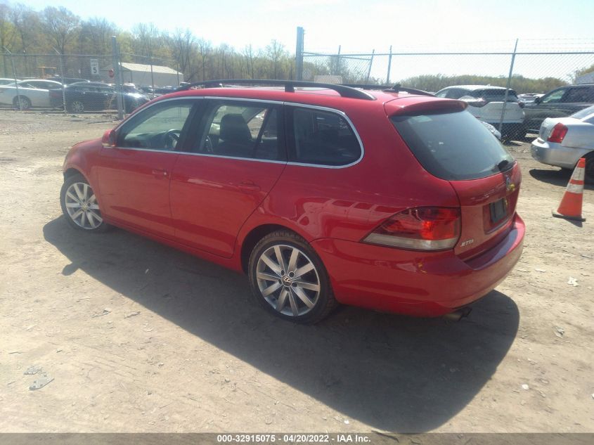 2014 VOLKSWAGEN JETTA SPORTWAGEN TDI W/SUNROOF 3VWML7AJ4EM608744