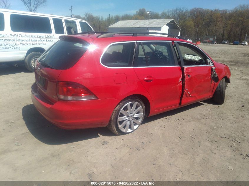 2014 VOLKSWAGEN JETTA SPORTWAGEN TDI W/SUNROOF 3VWML7AJ4EM608744