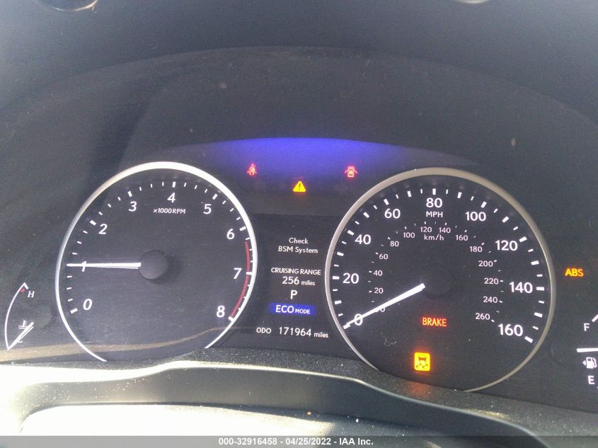 2013 LEXUS ES 350 350 JTHBK1GG7D2029502