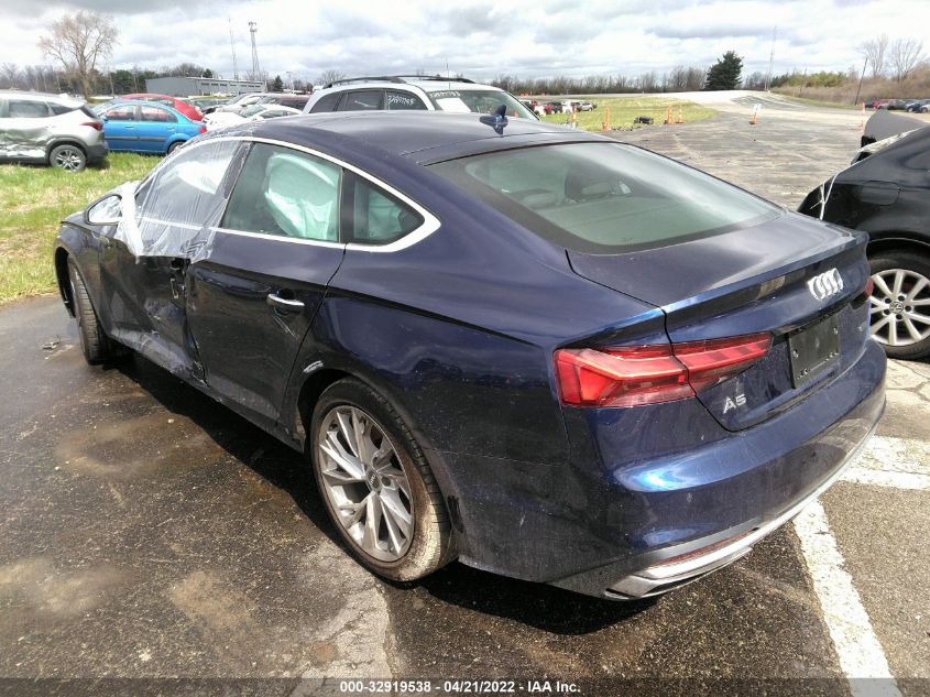 2020 AUDI A5 SPORTBACK PREMIUM WAUANCF55LA002509