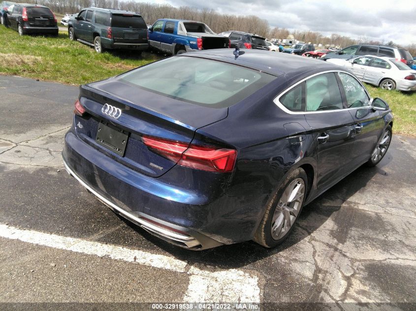 2020 AUDI A5 SPORTBACK PREMIUM WAUANCF55LA002509