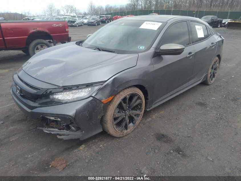 2018 HONDA CIVIC HATCHBACK SPORT TOURING SHHFK7H93JU431594