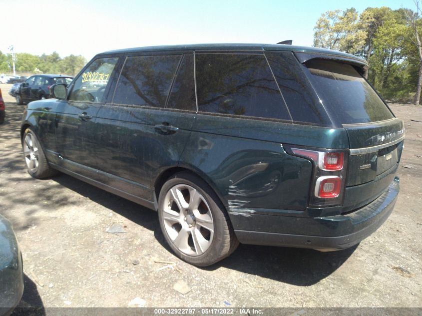 2019 LAND ROVER RANGE ROVER SALGS5RE1KA536501