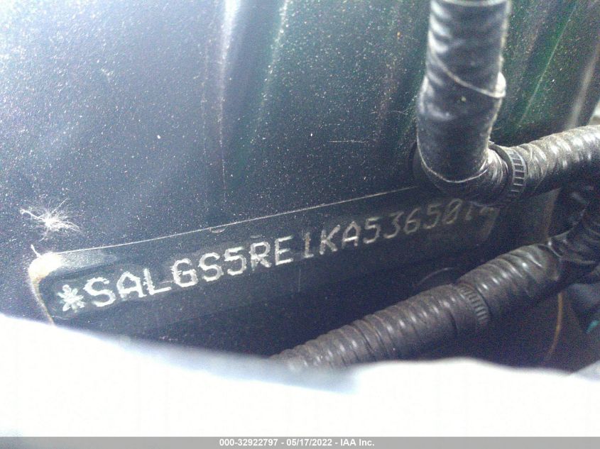 2019 LAND ROVER RANGE ROVER SALGS5RE1KA536501