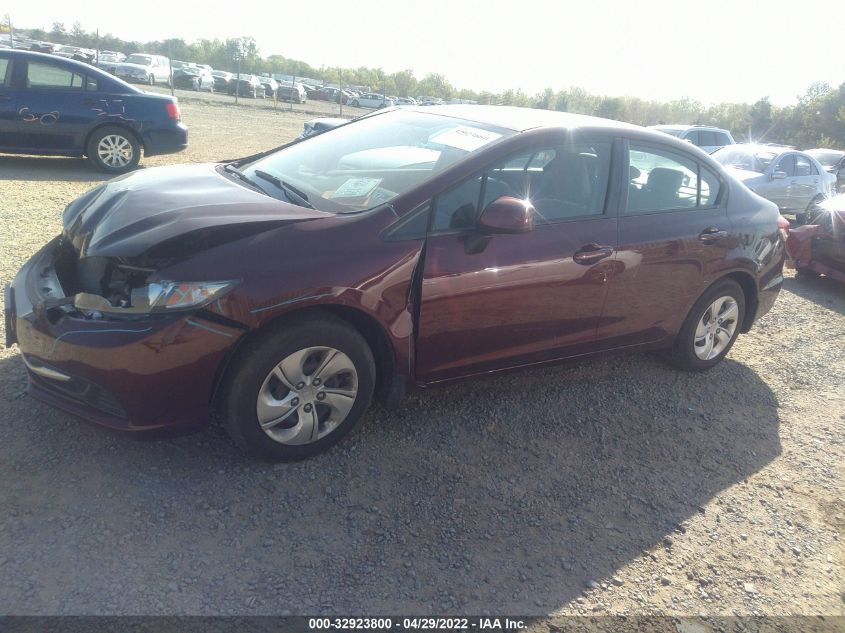 2013 HONDA CIVIC SDN LX 19XFB2F55DE092836