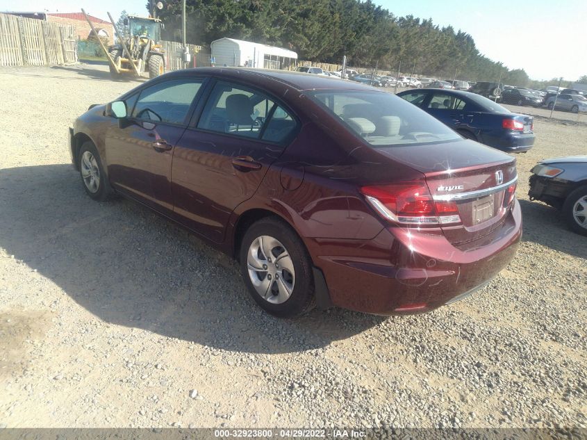 2013 HONDA CIVIC SDN LX 19XFB2F55DE092836