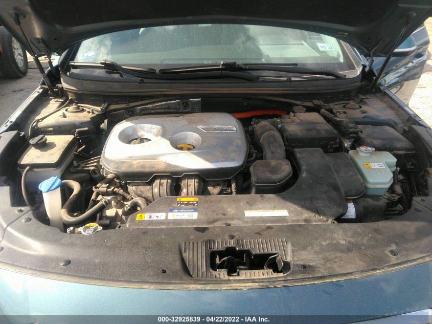 2016 HYUNDAI SONATA HYBRID SE KMHE24L12GA016809