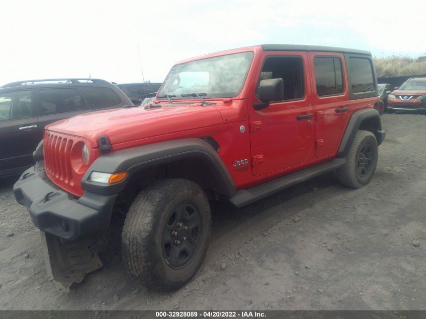 2018 JEEP WRANGLER UNLIMITED SPORT 1C4HJXDG7JW171424
