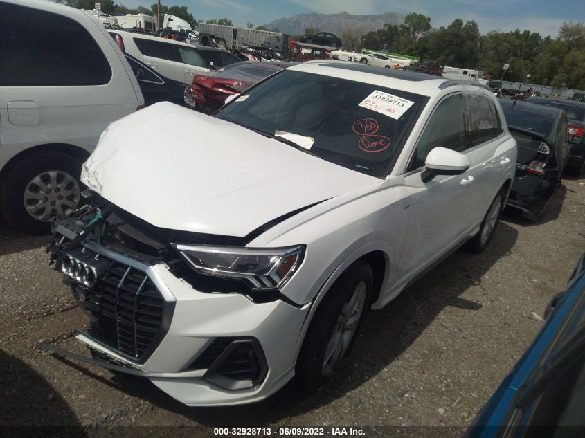 2022 AUDI Q3 S LINE PREMIUM PLUS WA1EECF38N1007980