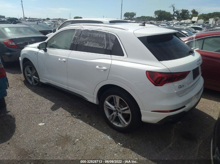 2022 AUDI Q3 S LINE PREMIUM PLUS WA1EECF38N1007980