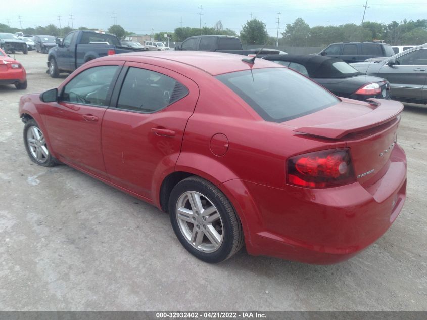 2013 DODGE AVENGER SE V6 1C3CDZAG2DN689568