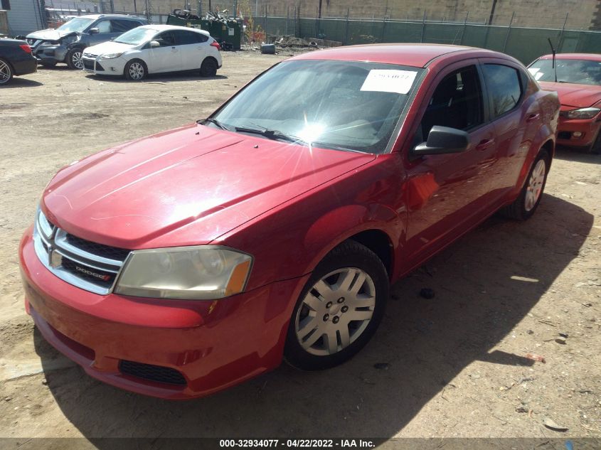 2013 DODGE AVENGER SE 1C3CDZAB2DN562419