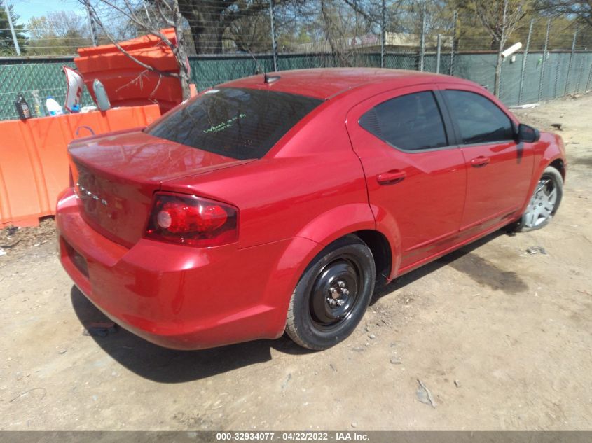 2013 DODGE AVENGER SE 1C3CDZAB2DN562419