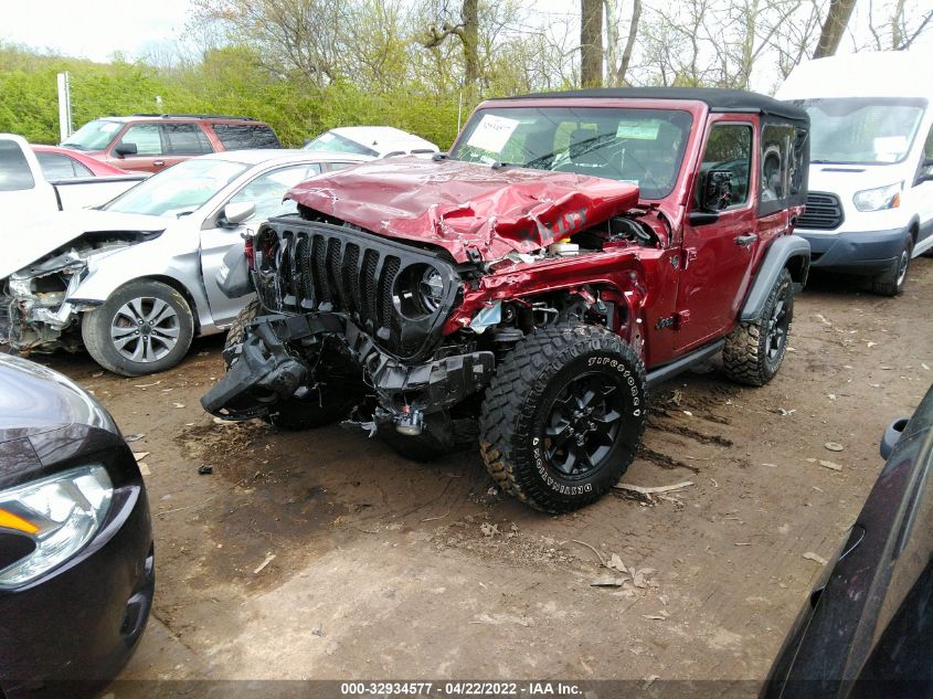 2021 JEEP WRANGLER WILLYS 1C4HJXAG7MW691700