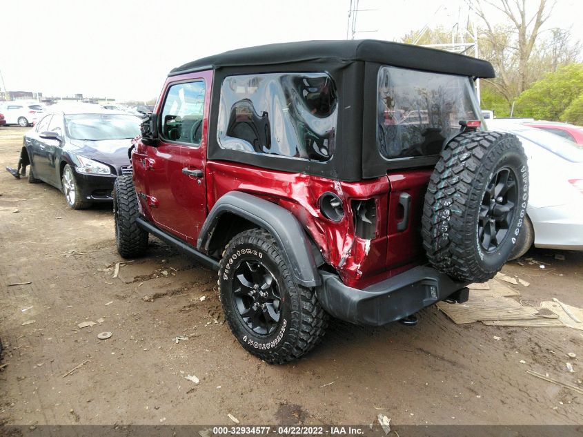 2021 JEEP WRANGLER WILLYS 1C4HJXAG7MW691700