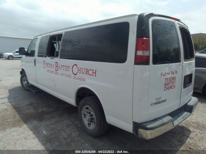 2017 CHEVROLET EXPRESS PASSENGER LT 1GAZGPFG5H1254060