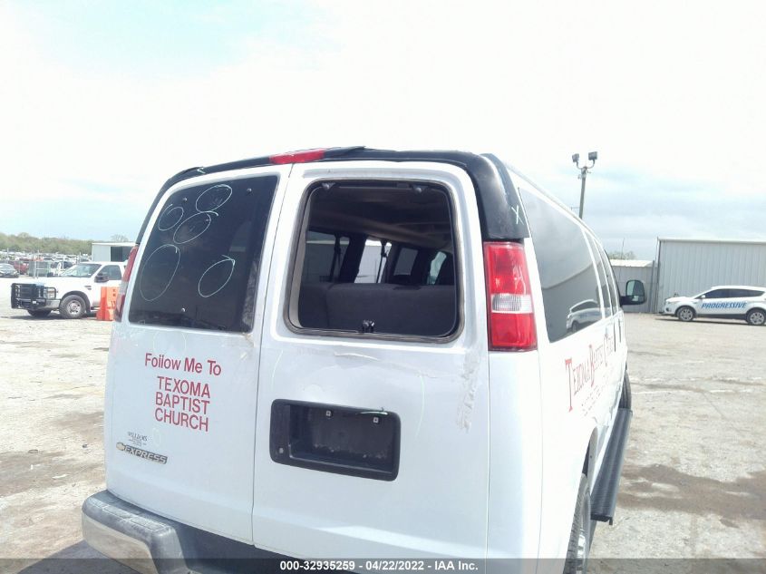 2017 CHEVROLET EXPRESS PASSENGER LT 1GAZGPFG5H1254060