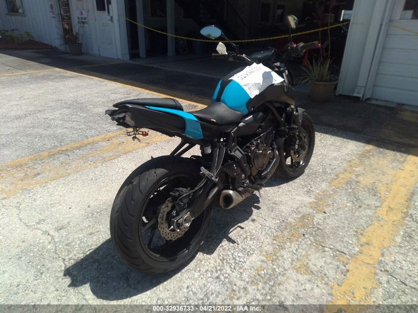 2019 YAMAHA MT07 JYARM27E3KA005310