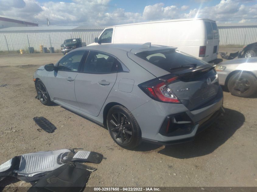 2021 HONDA CIVIC HATCHBACK EX SHHFK7H69MU408489