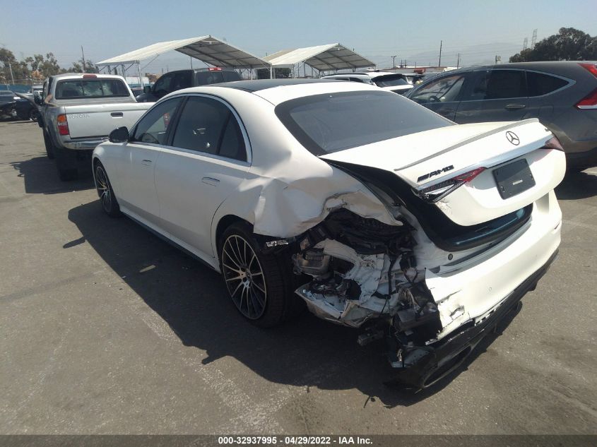 2022 MERCEDES-BENZ S-CLASS S 580 W1K6G7GB1NA105563