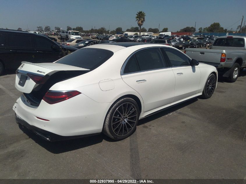 2022 MERCEDES-BENZ S-CLASS S 580 W1K6G7GB1NA105563