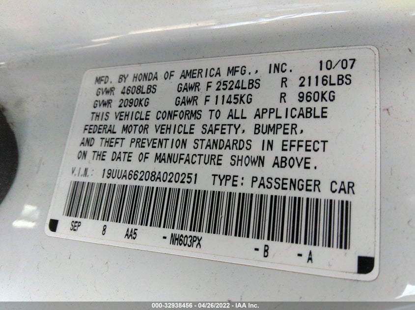 Acura Tl 2008