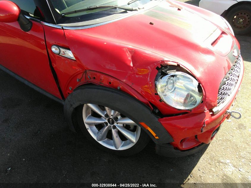 2013 MINI COOPER HARDTOP S WMWSV3C56DT476869