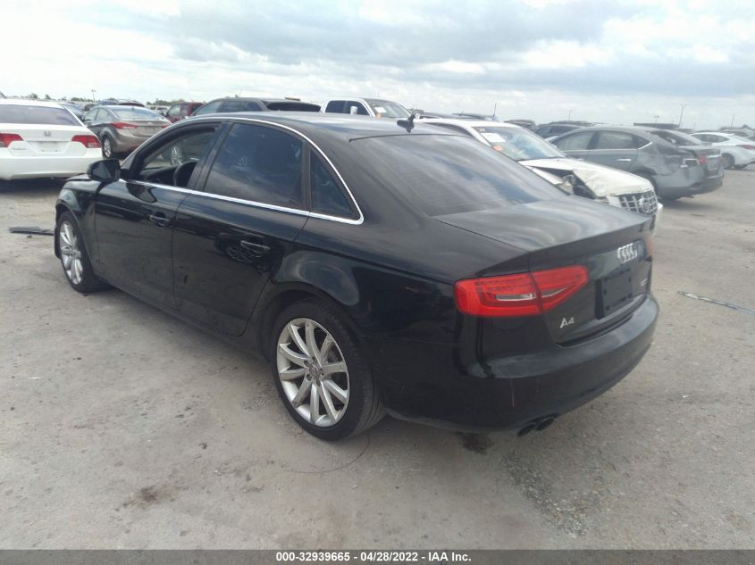 2013 AUDI A4 PREMIUM PLUS WAUEFAFL4DA043054