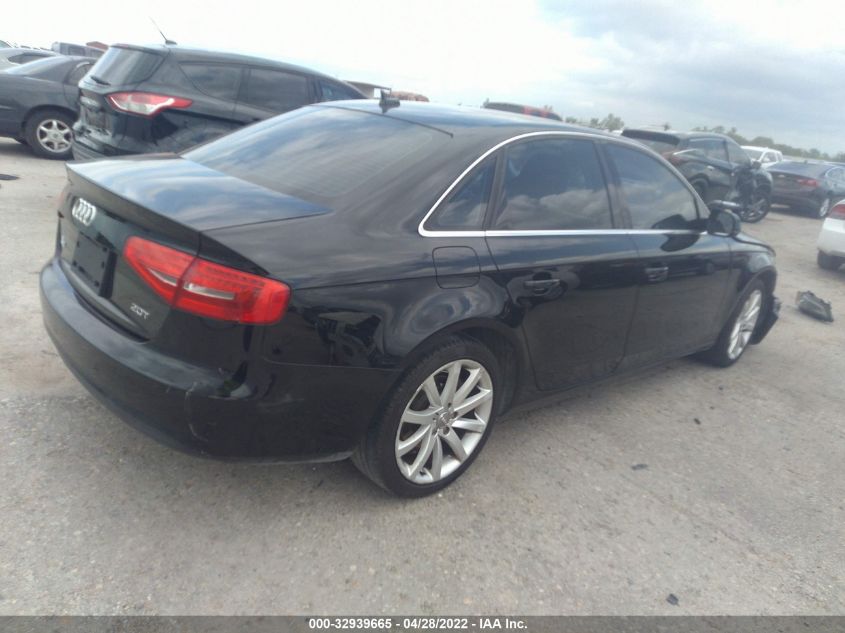 2013 AUDI A4 PREMIUM PLUS WAUEFAFL4DA043054