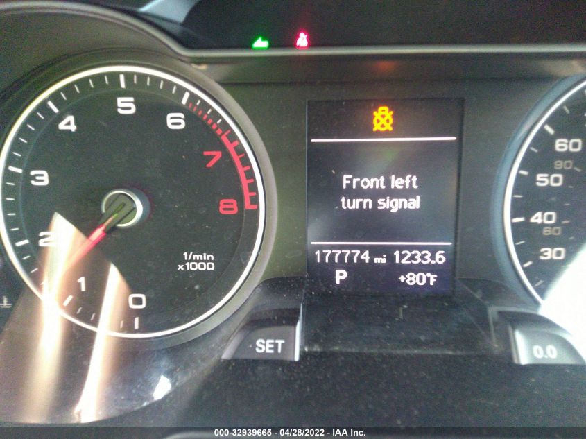 2013 AUDI A4 PREMIUM PLUS WAUEFAFL4DA043054
