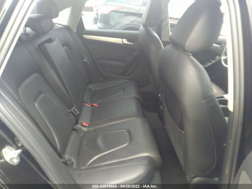 2013 AUDI A4 PREMIUM PLUS WAUEFAFL4DA043054