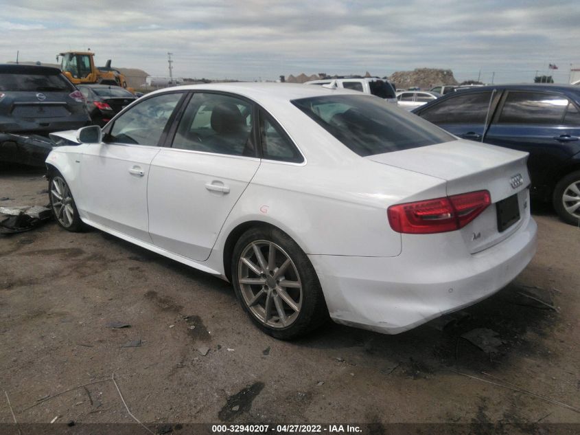 2015 AUDI A4 PREMIUM PLUS WAUFFAFLXFA059914