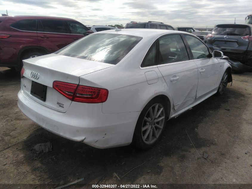 2015 AUDI A4 PREMIUM PLUS WAUFFAFLXFA059914