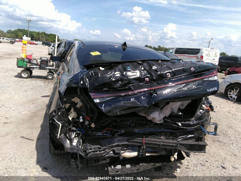 2022 HYUNDAI ELANTRA HYBRID LIMITED KMHLN4AJ2NU015401