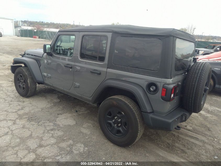 2021 JEEP WRANGLER UNLIMITED SPORT 1C4HJXDN2MW558143
